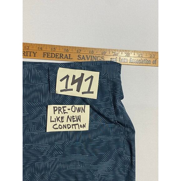 Nike Golf Tour Performance Dri-Fit Shorts Men’s Size 40 Blue Geometric Print - Picture 3 of 8